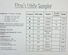 Load image into Gallery viewer, Eliza's Little Sampler by From the Heart