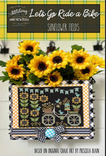 Load image into Gallery viewer, Sunflower Fields Let's Go Ride a Bike by Stitching With The Housewives