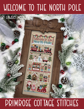Load image into Gallery viewer, Welcome to the North Pole by Primrose Cottage Stiches