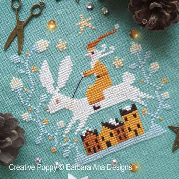 Christmas Hare by Barbara Ana Designs