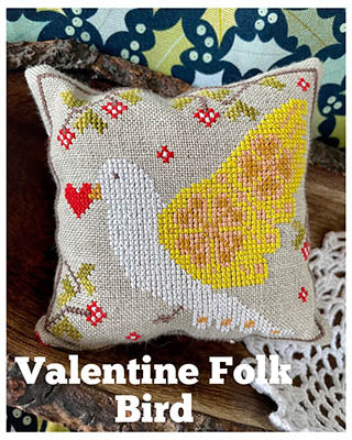 Valentine Folk Bird by Yasmin's Made With Love