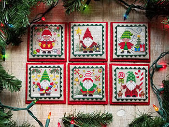 Christmas Gnome Littles by Waxing Moon Designs