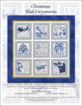 Load image into Gallery viewer, Christmas Blue Ornaments by Joan Elliott Designs

