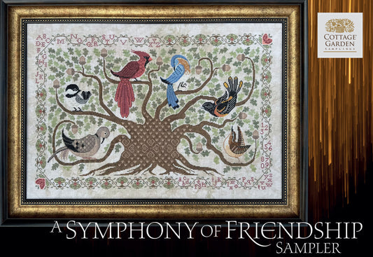 Symphony of Friendship Sampler by Cottage Garden Samplings