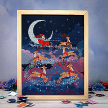 Load image into Gallery viewer, Santa's Moonlit Ride by Counting Puddles
