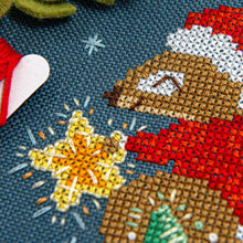 Load image into Gallery viewer, Squirrel's Bright Winter Night Ornament by Counting Puddles
