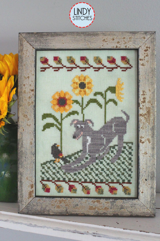 Romping in the Sunflowers by Lindy Stitches