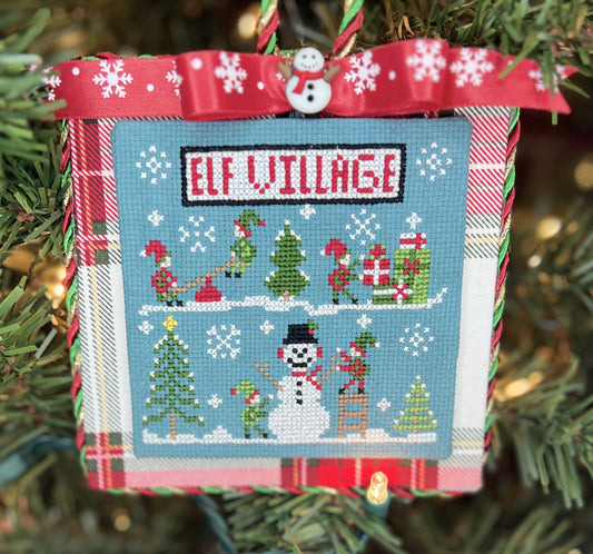 Signs of Christmas Elf Village by Small Town Needleworks