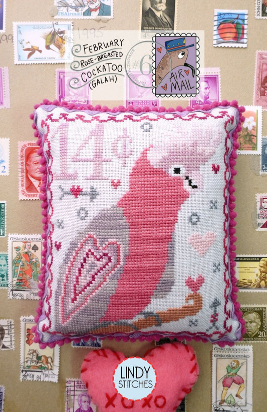 Rose-Breasted Cockatoo by Lindy Stitches