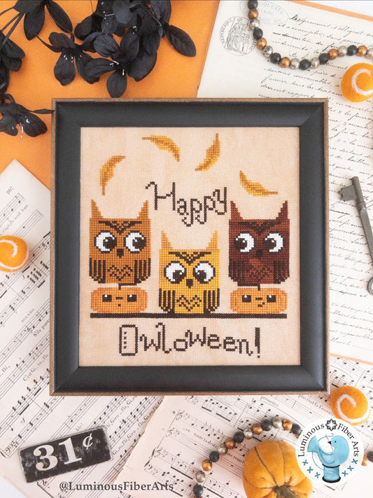 Happy Owloween, Happy Autumn by Luminous Fiber Arts