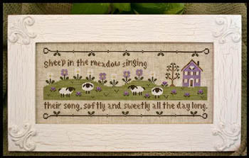 Sheep In The Meadow by Country Cottage Needleworks