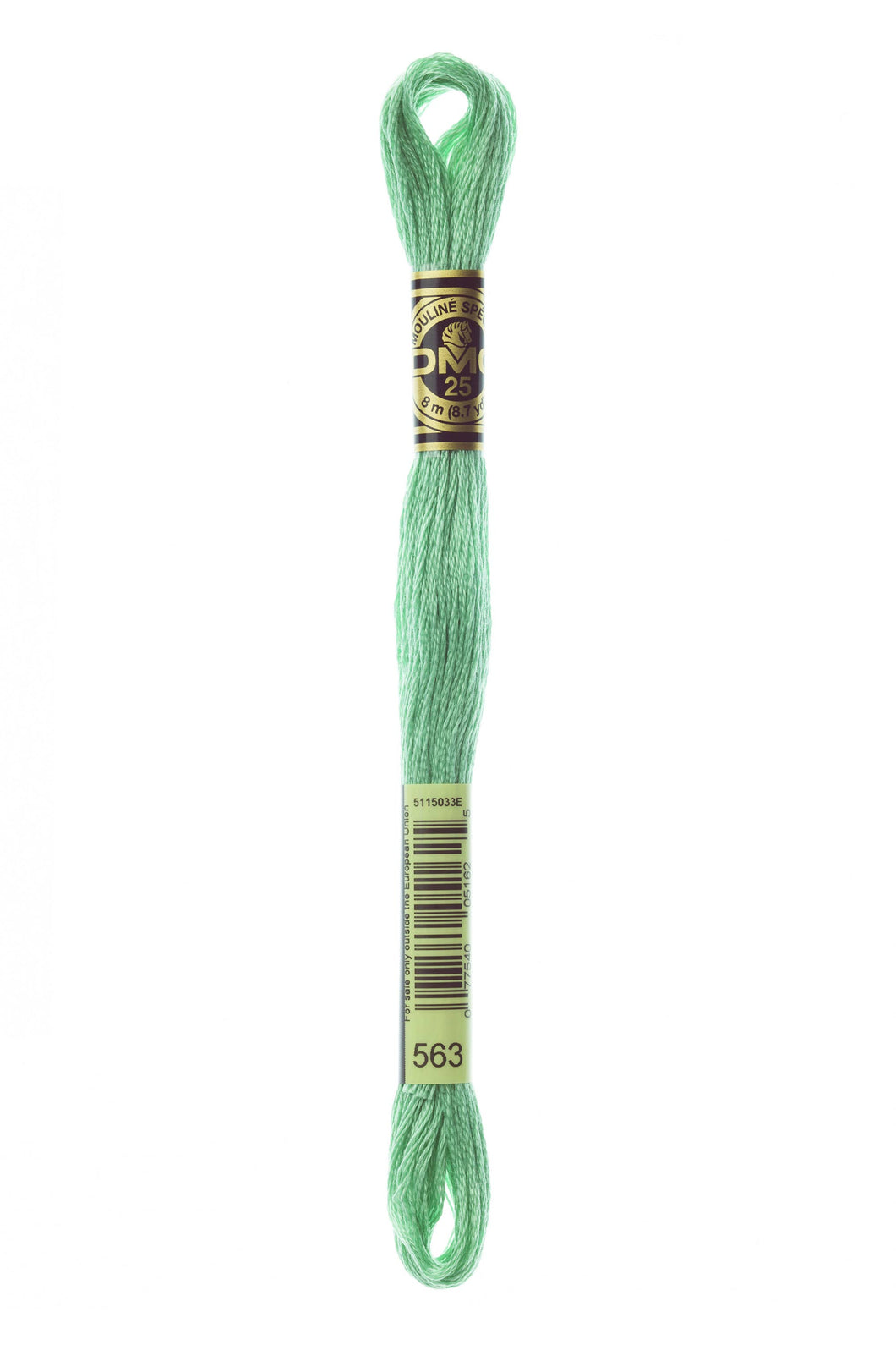 DMC 563 Light Jade 6 Strand Embroidery Floss