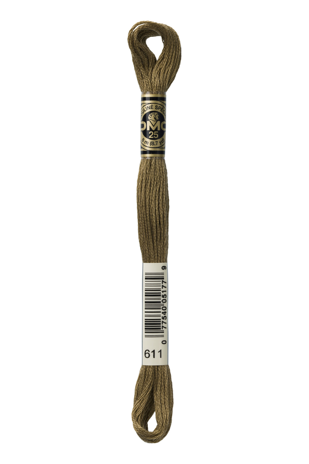 DMC 611 Drab Brown 6-Strand Embroidery Floss