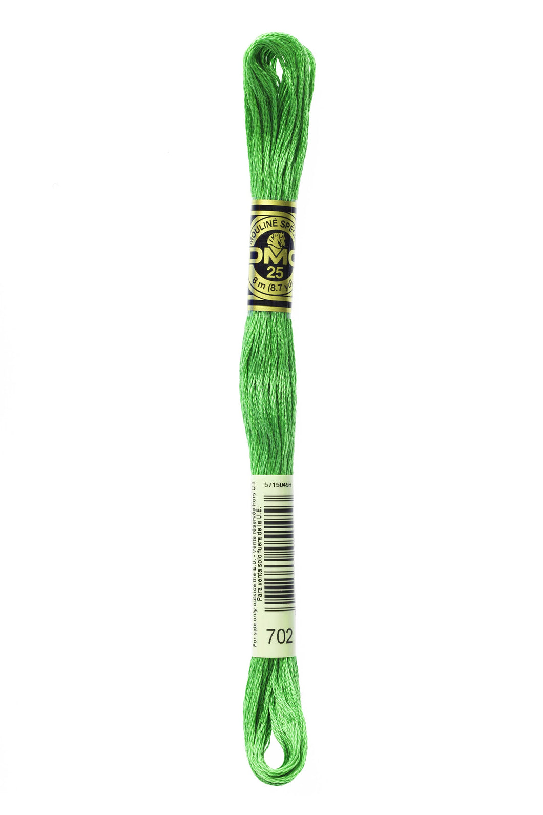 DMC 702 Kelly Green 6-Strand Embroidery Floss