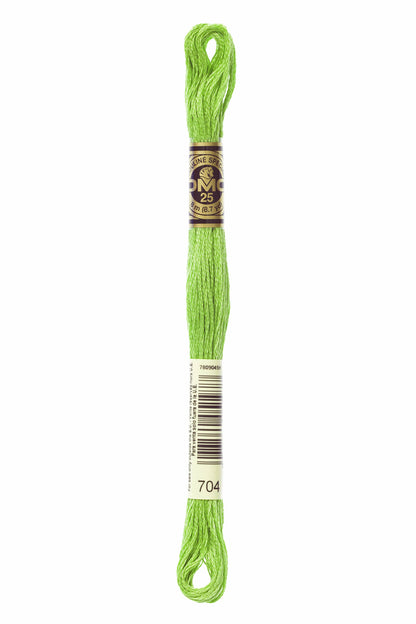 DMC 704 Bright Chartreuse 6-Strand Embroidery Floss