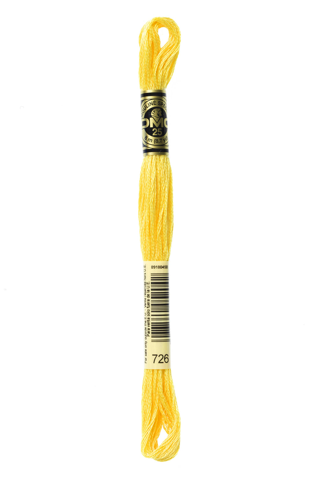 DMC 726 Light Topaz 6 Strand Embroidery Floss