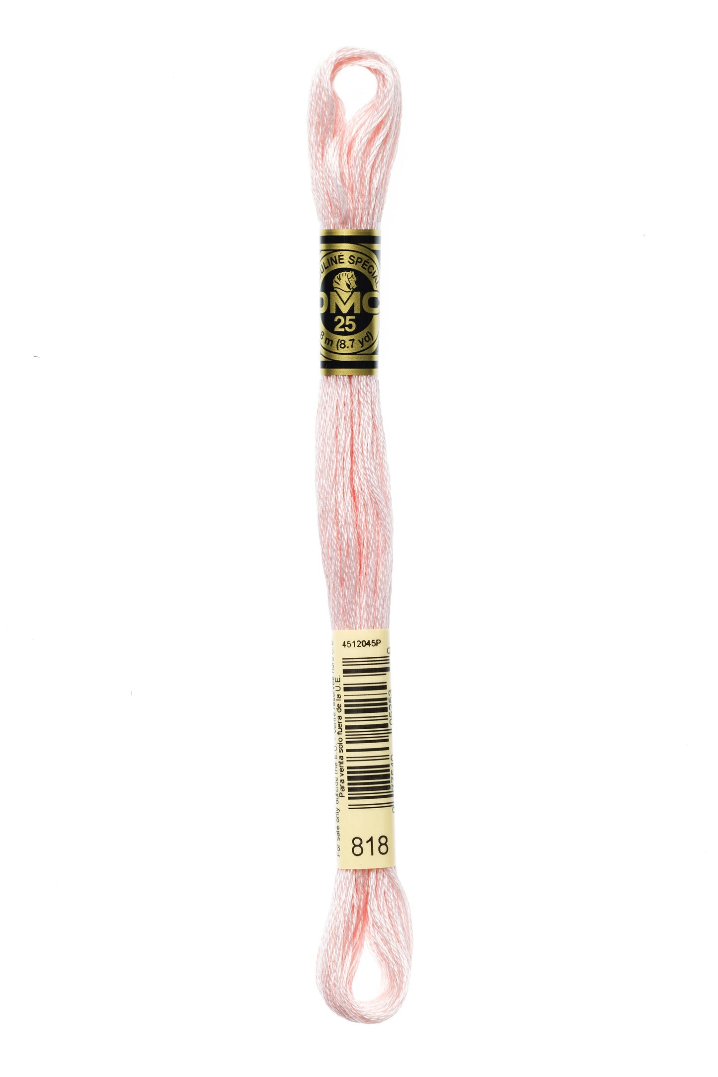 DMC 818 Baby Pink 6 Strand Embroidery Floss