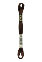 Load image into Gallery viewer, DMC 938 Ultra Dark Coffee Brown 6-Strand Embroidery Floss
