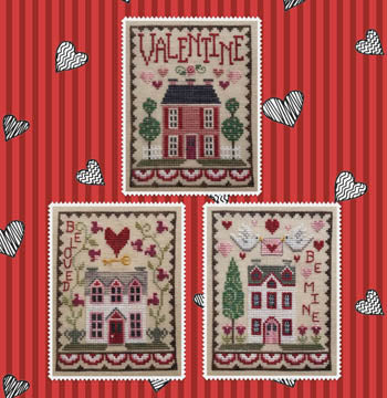 Valentine House Trio by Waxing Moon Designs