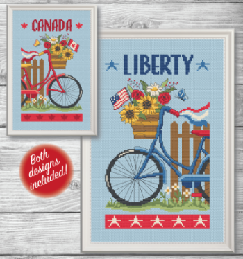 Patriotic Bicycles by Tiny Modernist