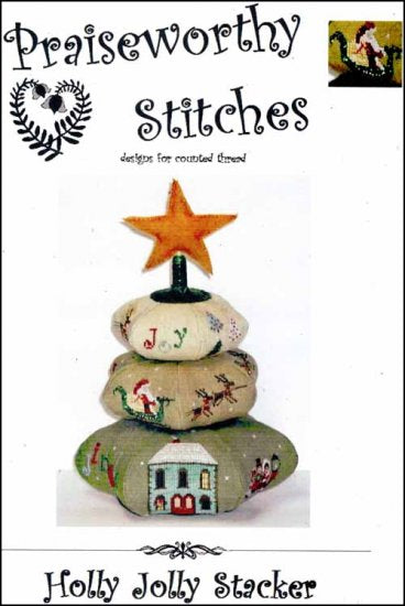 Holly Jolly Stacker by Praiseworthy Stitches