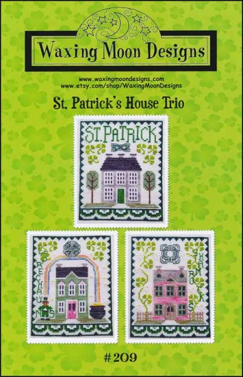 St. Patrick's House Trio by Waxing Moon Designs