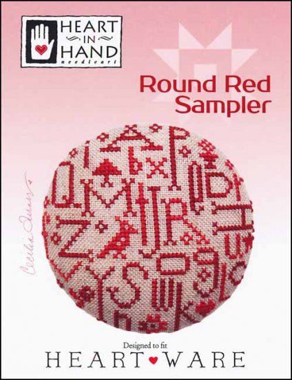 Round Red Sampler by Heart in Hand