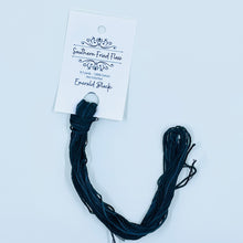 Load image into Gallery viewer, Emerald Black 6-Strand Embroidery Floss from Southern Fried Floss
