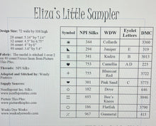 Load image into Gallery viewer, Eliza&#39;s Little Sampler by From the Heart
