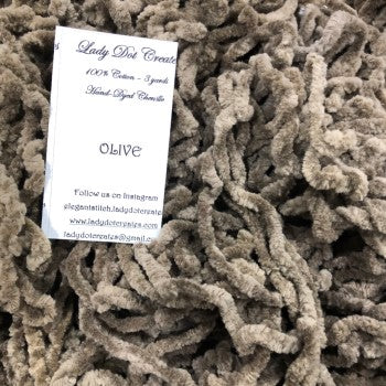 Olive Cotton Chenille from Lady Dot Creates