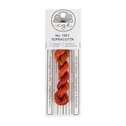 Terracotta 6-Strand Embroidery Floss from Cottage Garden Threads