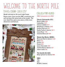 Load image into Gallery viewer, Welcome to the North Pole by Primrose Cottage Stiches
