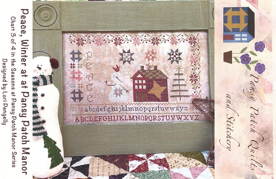 Peace, Winter at Pansy Patch Manor by Pansy Patch Quilts and Stitchery