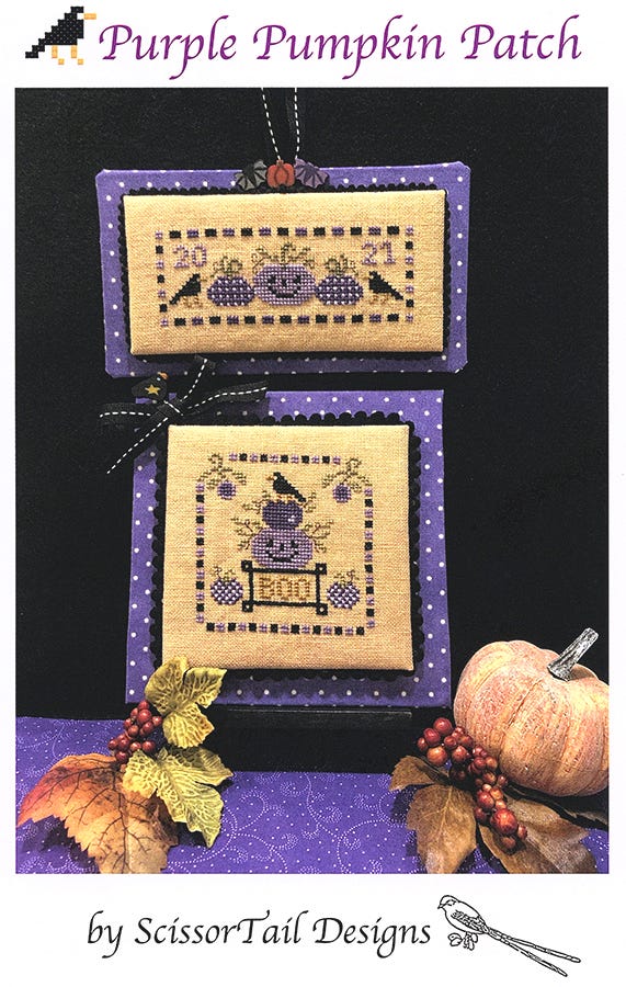 Purple Pumpkin Patch by ScissorTail Designs