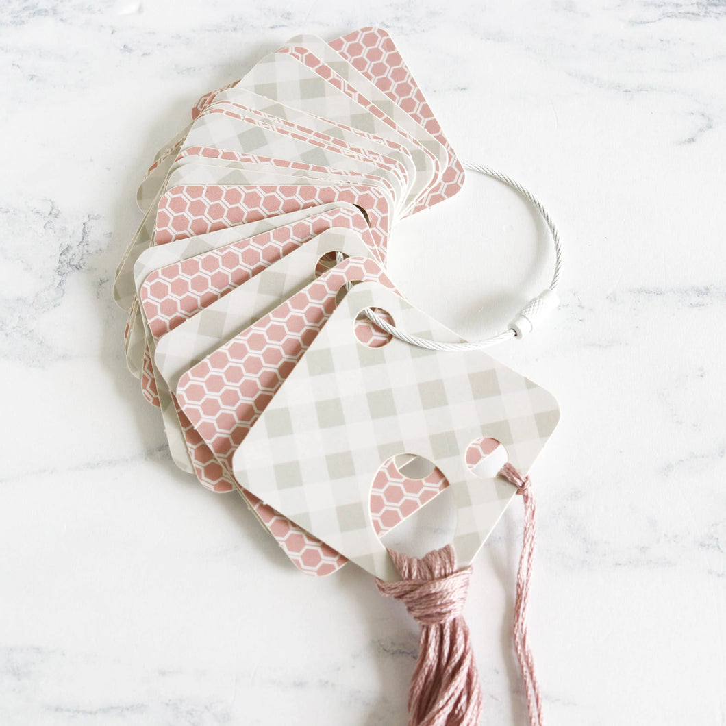 Gingham + Hexies Floss Drop Set by Stitched Modern