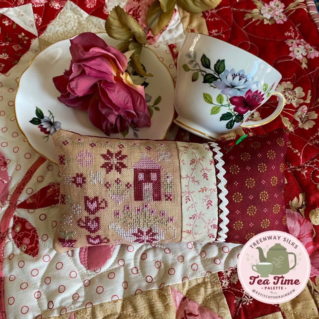 Tea Garden Pin Pillow by Pansy Patch Quilts and Stitchery