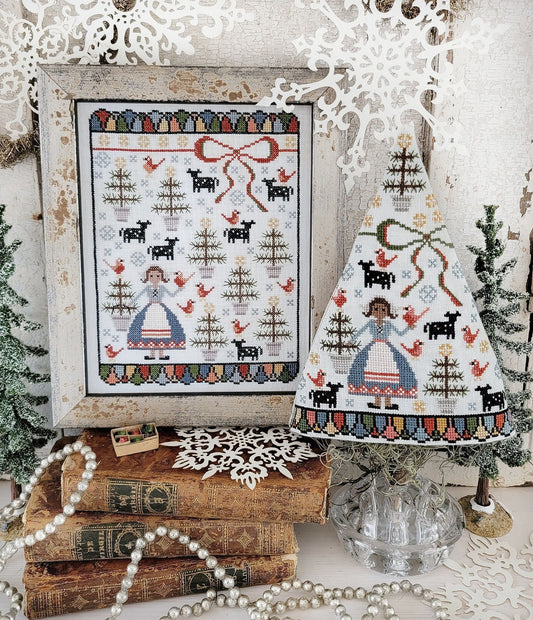 Eighth Day of Christmas Sampler & Tree by Hello From Liz Mathews