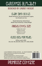 Load image into Gallery viewer, Christmas Alphabet by Primrose Cottage Stitches
