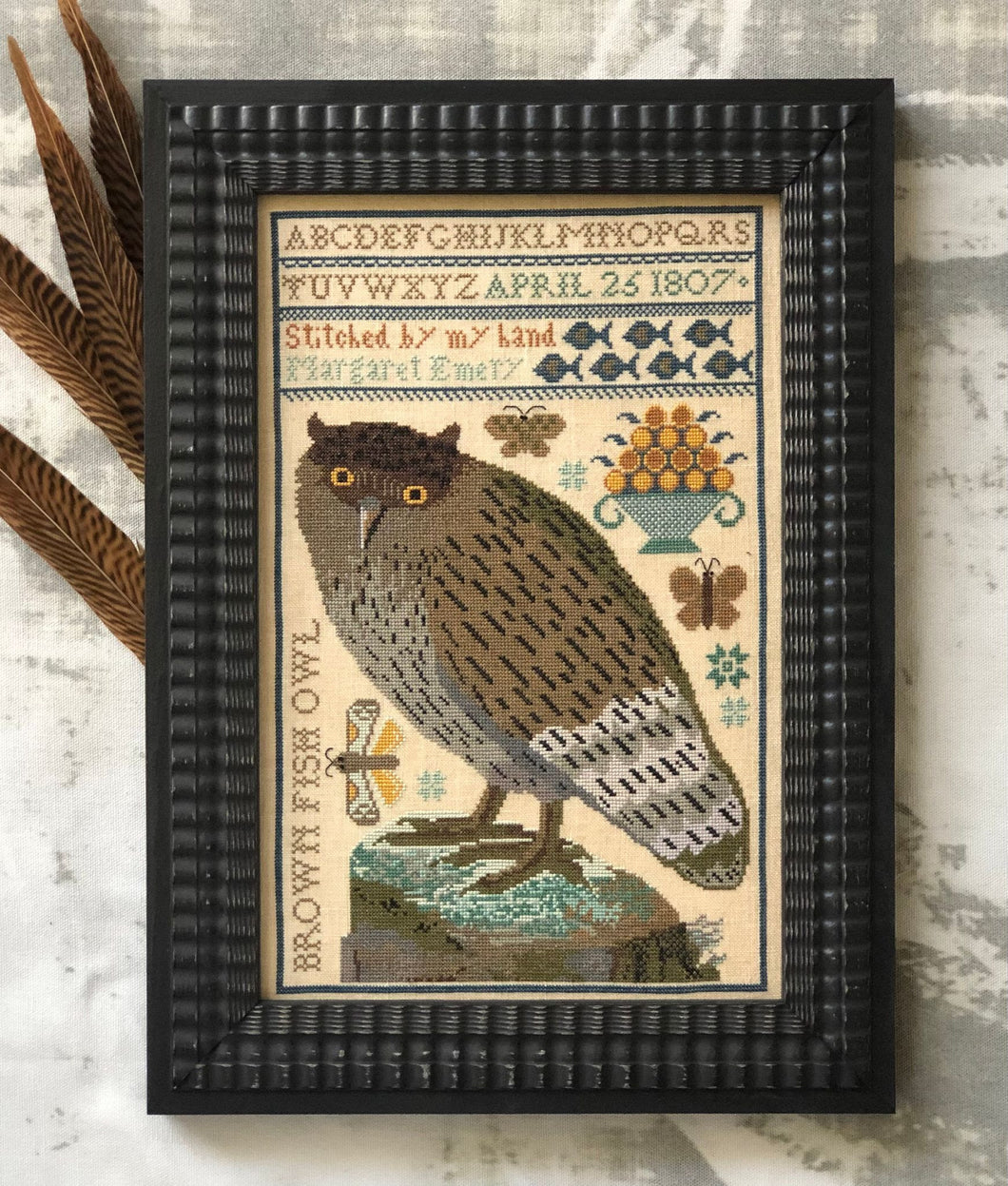 Brown Fish Owl by Kathy Barrick