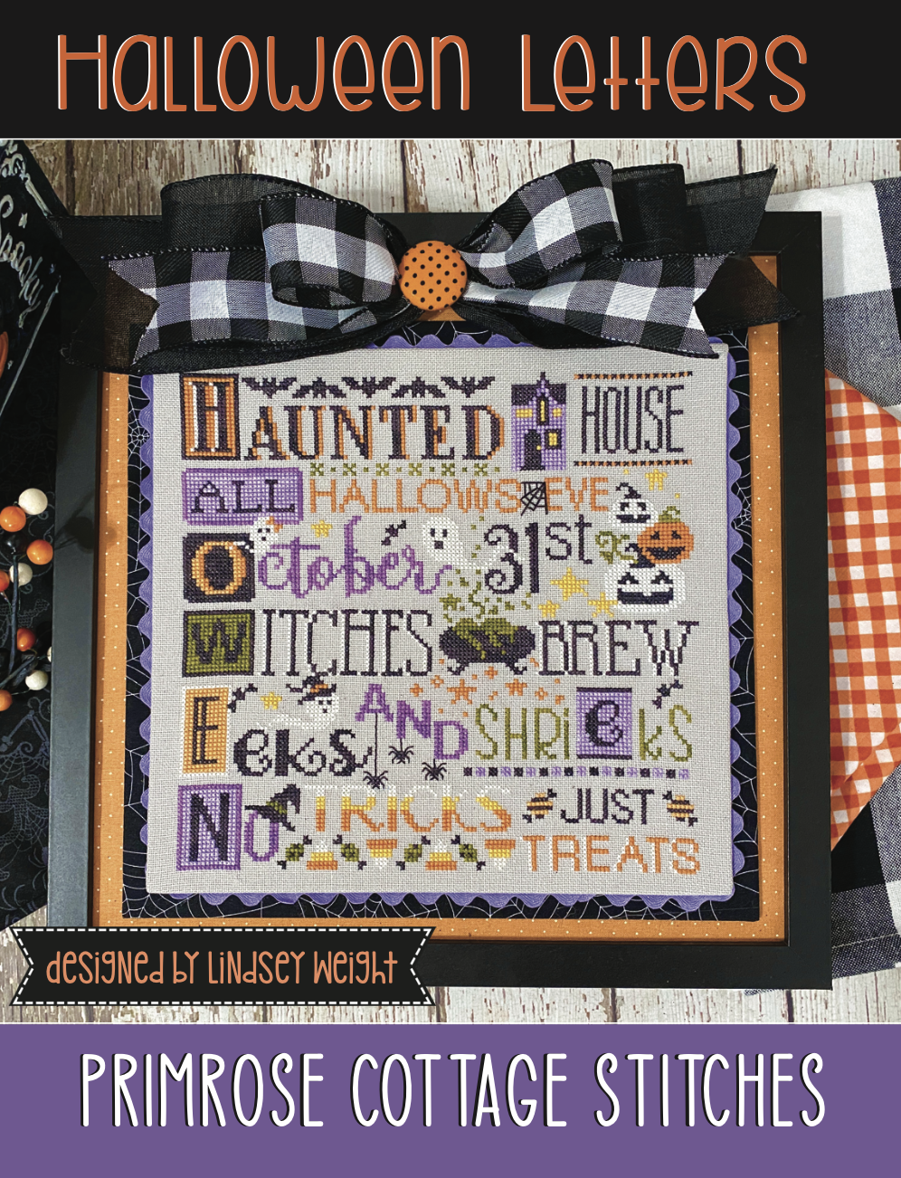 Halloween Letters by Primrose Cottage Stitches